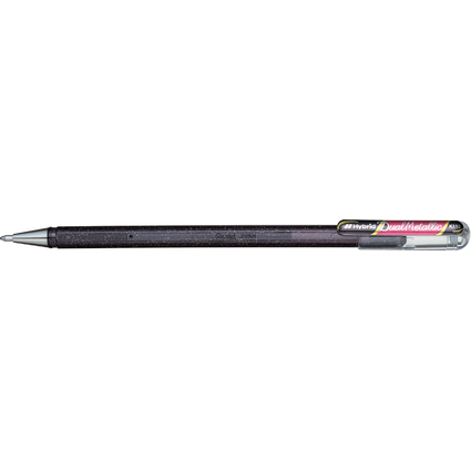 Pentel Hybrid Stylo roller encre gel "Dual Pen", noir/rouge