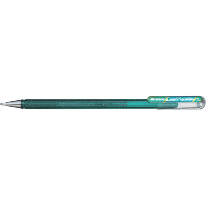 Pentel Hybrid Stylo roller encre gel "Dual Pen", vert/bleu
