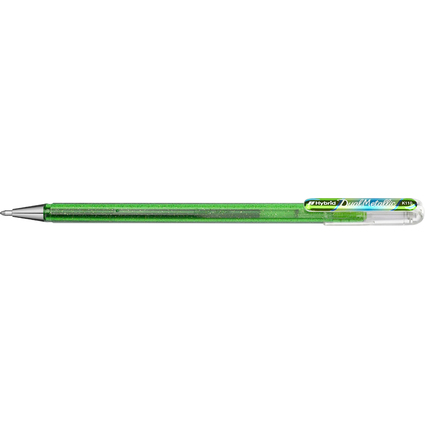 Pentel Hybrid Stylo roller "Dual Pen", vert clair/bleu