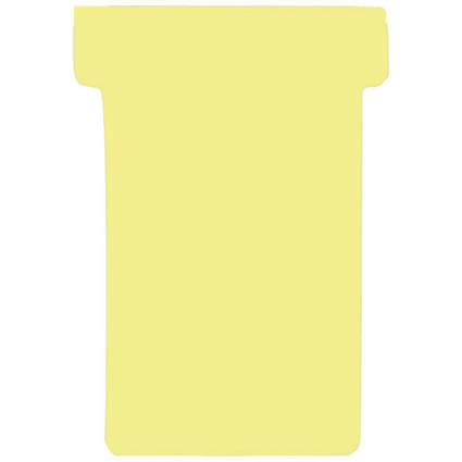 FRANKEN Fiches T, taille 2 / 48 x 84 mm, jaune