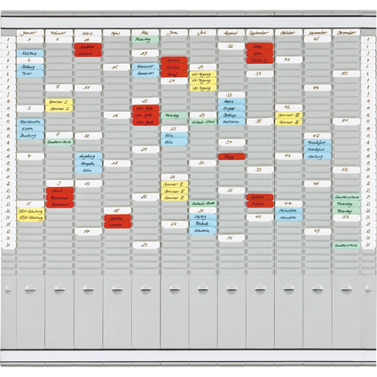 FRANKEN Tableau planning  fiches T, (L)819 x (H)780 mm