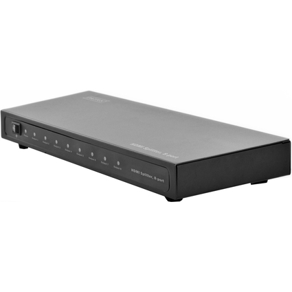 DIGITUS HDMI Video Splitter, 8 ports, botier mtallique