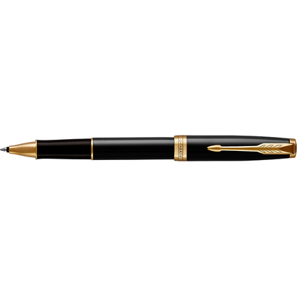 PARKER Stylo roller SONNET Laque Noire G.T.