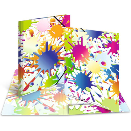 HERMA Chemise  lastiques "Taches de couleurs", carton, A4