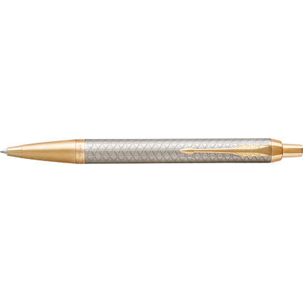 PARKER Stylo  bille rtractable IM PREMIUM Argent Chaud G.T