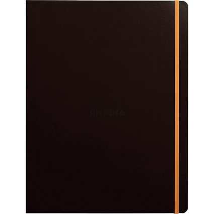 RHODIA Carnet de notes RHODIARAMA, A4+, lign, noir