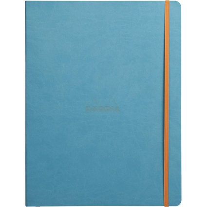 RHODIA Carnet de notes RHODIARAMA, A4+, lign, turquoise