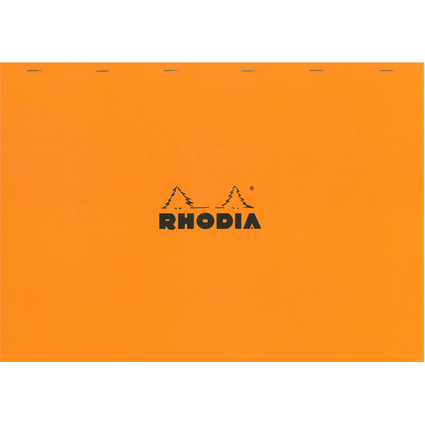 RHODIA Bloc agraf No. 38, format A3+, quadrill 5x5, orange