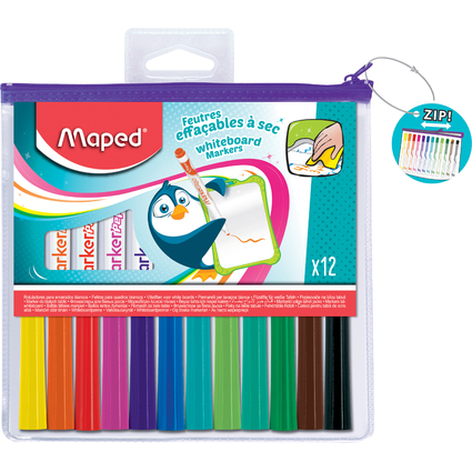 Maped Marqueur pour tableau blanc Marker'Peps, tui de 12