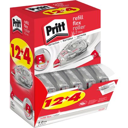 Pritt Roller correcteur Refill Flex 970, multi pack de 16