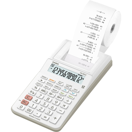 CASIO Calculatrice imprimante modle HR-8 RCE-WE, blanc