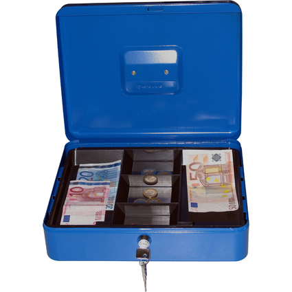 pavo Caisse  monnaie, (L)300 x (P)240 x (H)90 mm, bleu