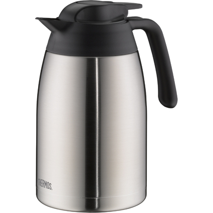 THERMOS Pichet isotherme THV, 1,5 litre, inox / noir