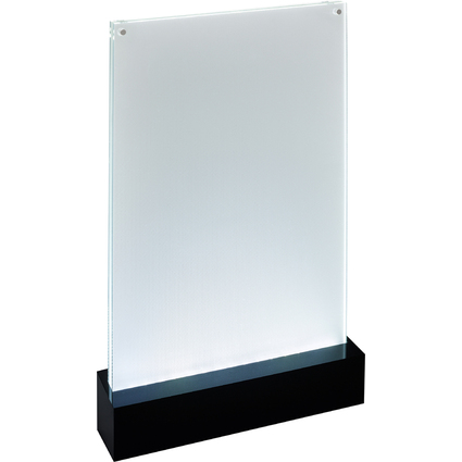 sigel Prsentoir de table LED "luminous", acrylique, A4