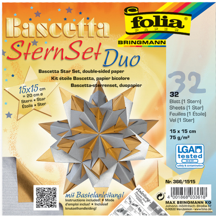 folia Feuilles de papier pliable toile Bascetta, 75 g/m2