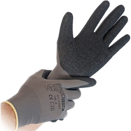 HYGOSTAR Gants de travail Skill, XXL, gris/noir