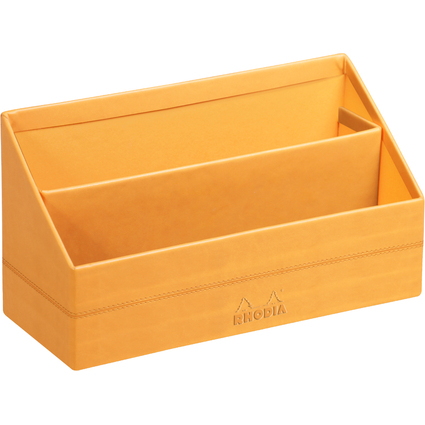 RHODIA Porte-courrier, en simili cuir, orange