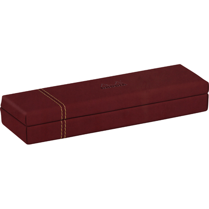 RHODIA Plumier, en simili cuir, lie de vin