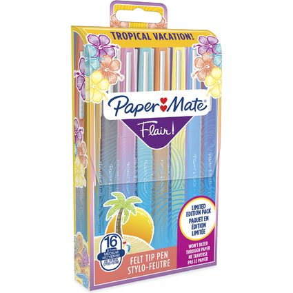 Paper:Mate Stylo feutre Flair TROPICAL VACATION, tui de 16