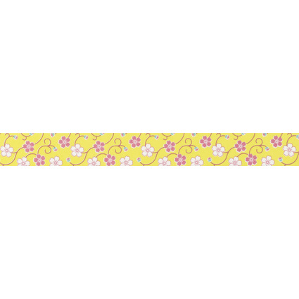 folia Rubans autocollants dco Washi-Tape, vrille de fleurs