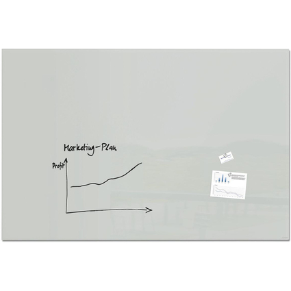 sigel Tableau magntique en verre "artverum", magntique,