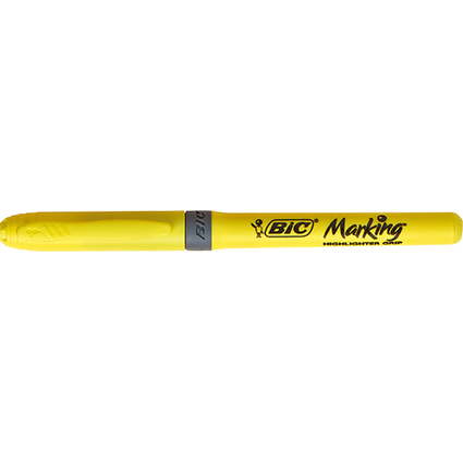 BIC Surligneur "Highlighter Grip", pointe biseaute, jaune