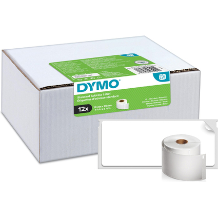 DYMO Etiquette d'adresse standard LabelWriter, 89 x 28 mm