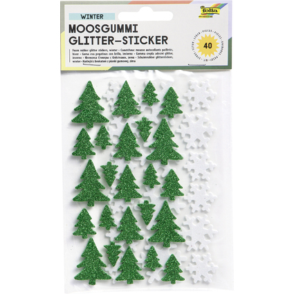 folia Autocollants en caoutchouc mousse "hiver", assorti