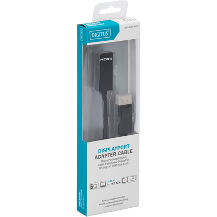 DIGITUS Adaptateur, DisplayPort - HDMI A femelle