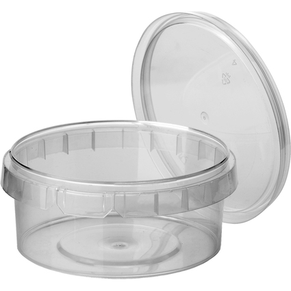 STARPAK Barquette d'emballage, rond, 480 ml, transparent