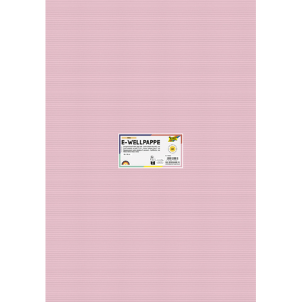 folia Carton ondul, (L)500 x (H)700 mm, rose