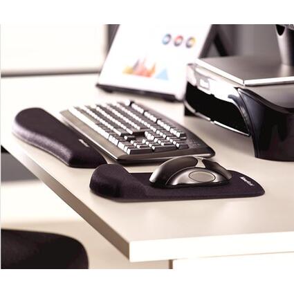 Fellowes Repose-poignet PlushTouch avec tapis de souris,noir