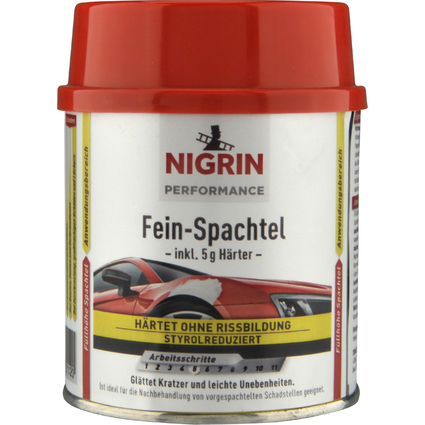 NIGRIN Performance Fein-Spachtel, 250 g, wei