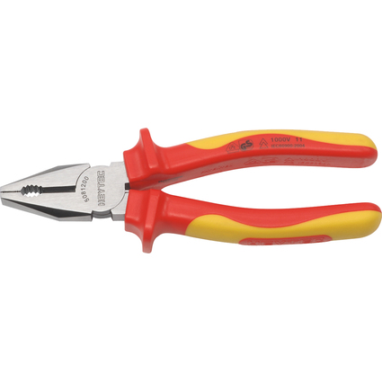 HEYTEC Pince universelle VDE, rouge / jaune