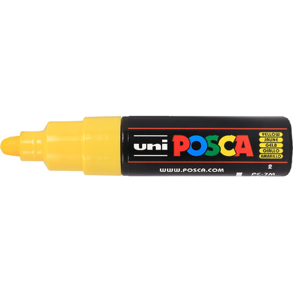 POSCA Marqueur  pigment PC-7M, jaune