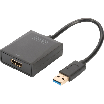DIGITUS Adpatateur vido USB 3.0 - HDMI, noir
