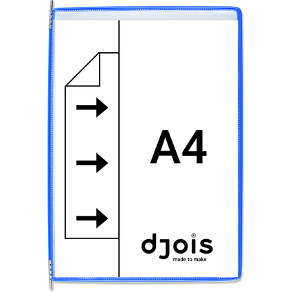 djois by tarifold Poche à pivot, A4, bleu