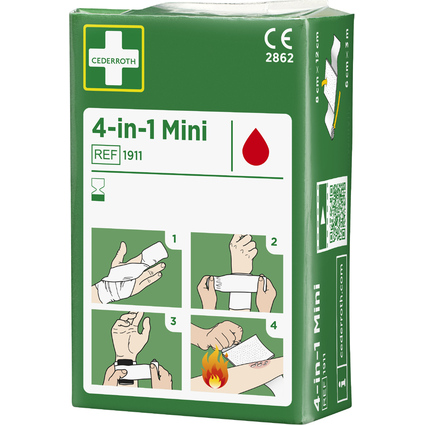 CEDERROTH Bandage hmostatique 4-en-1, mini