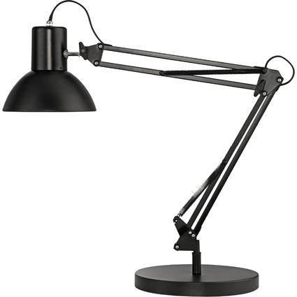 UNiLUX Lampe de bureau SUCCESS 66, pince/socle, noir