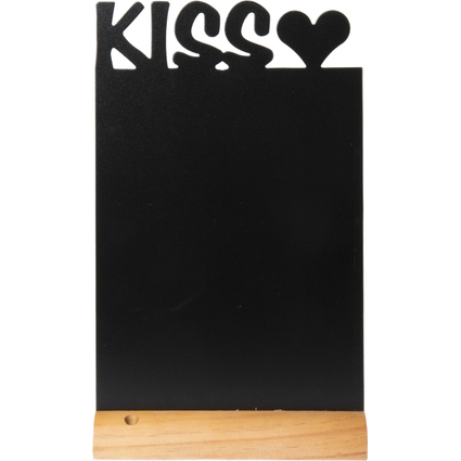 Securit Ardoise de table SILHOUETTE "KISS", mlamine et bois