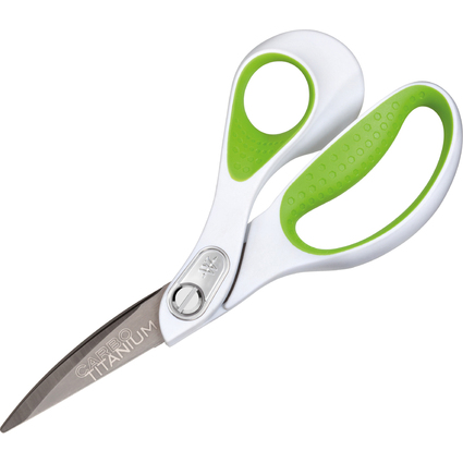 WESTCOTT Ciseaux carbo titane, longueur: 214 mm, vert/blanc