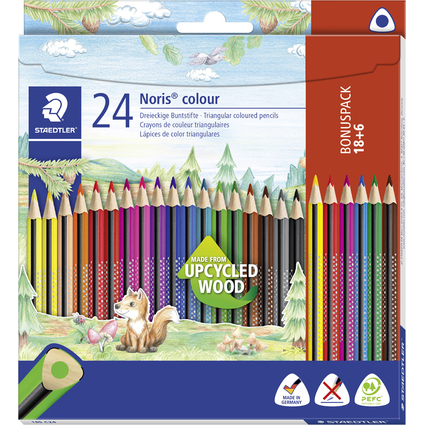 STAEDTLER Crayon de couleur triangulaire Noris colour, tui