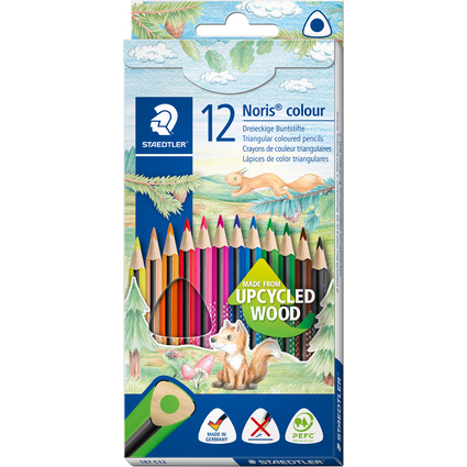 STAEDTLER Crayon de couleur Noris colour, tui carton de 12