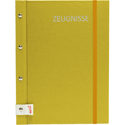 ROTH Zeugnismappe Metallium mit Buchschrauben, gold