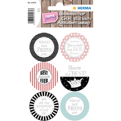 HERMA Sticker cadeau HOME "You Are The Best"