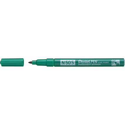 Pentel Marqueur permanent N50S, pointe ogive fine, vert