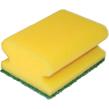 HYGOCLEAN Eponge de nettoyage CLASSIC, 95 x 70 mm, jaune