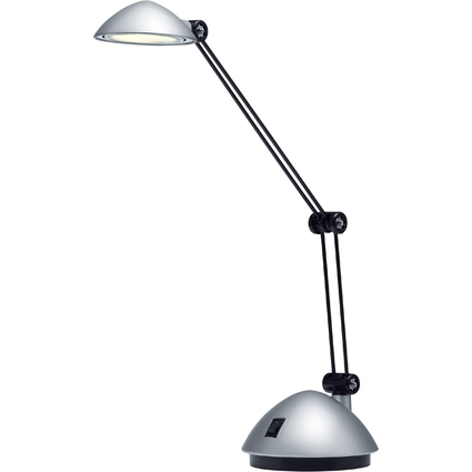 Hansa Lampe de bureau  LED Space, argent satin