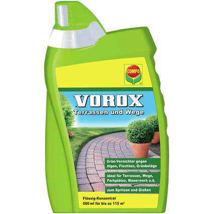 COMPO VOROX Terrassen und Wege, 500 ml Flasche