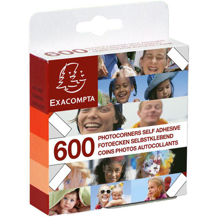 EXACOMPTA Coins pour photos, transparent, autocollant